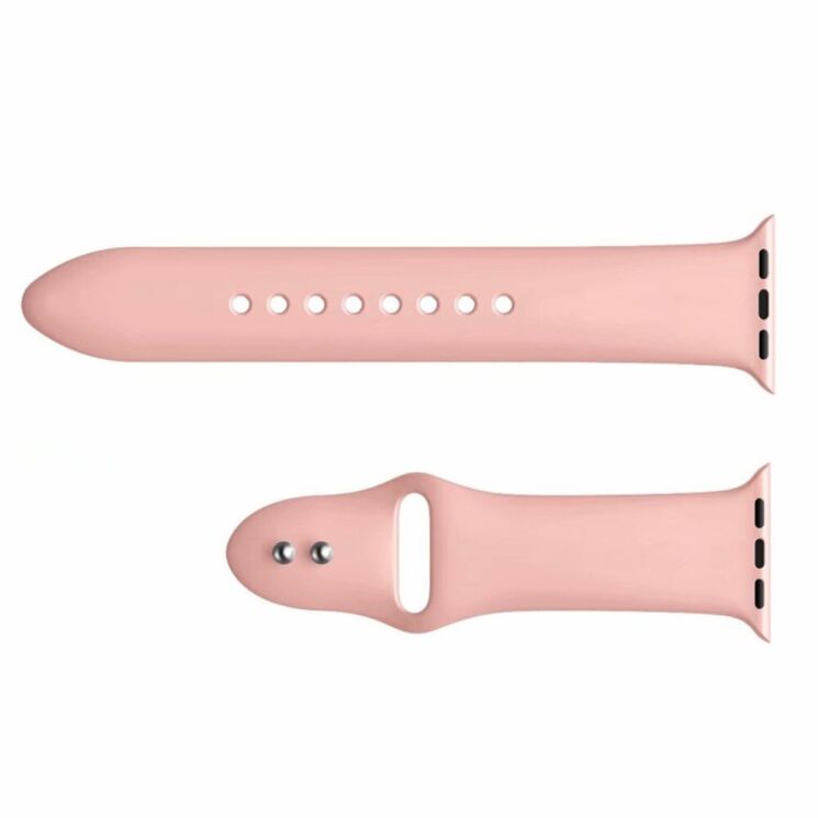 Ремешок Deexe Soft Touch для Apple Watch 42 (Series 10) / 41 / 40 / SE 40 / 38 - Pink: фото 3 из 3