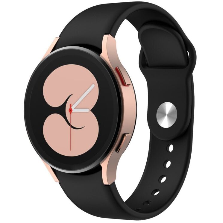 Ремешок Deexe Soft Touch для часов с шириной крепления 20мм - Black: фото 2 из 4