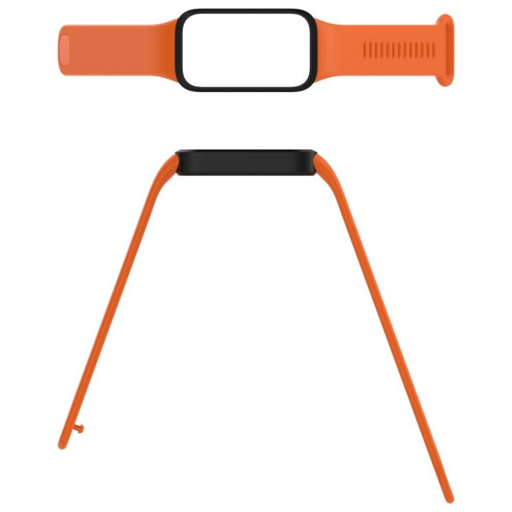 Ремешок Deexe Soft Touch для Xiaomi Mi Smart Band 9 Active / Redmi Band 3 - Pink: фото 12 из 12