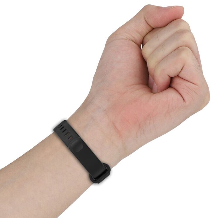 Ремешок Deexe Soft Touch для Xiaomi Mi Smart Band 9 Active / Redmi Band 3 - Pink: фото 7 из 12