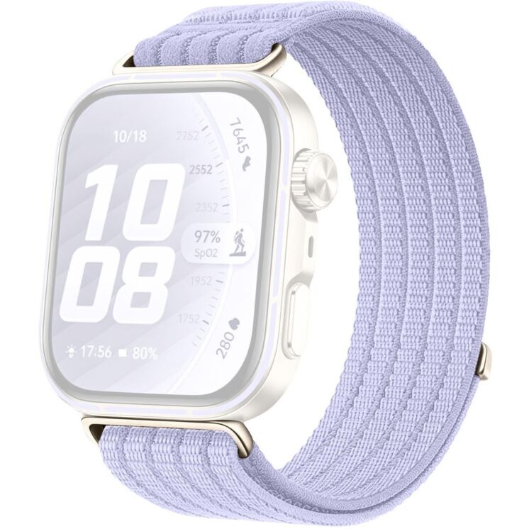 Ремешок Deexe Soft Weave для Huawei Watch Fit 4 Pro / Fit 4 / Fit 3 - Purple: фото 1 из 5