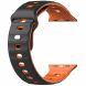 Ремешок Deexe Sport Design для Apple Watch 46 / 45 / 44 / SE 44 / 42 (Series 1-3) / Ultra / Ultra 2 - Black / Orange (371807BO). Фото 4 из 9