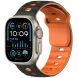Ремешок Deexe Sport Design для Apple Watch 46 / 45 / 44 / SE 44 / 42 (Series 1-3) / Ultra / Ultra 2 - Black / Orange (371807BO). Фото 2 из 9