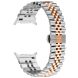 Ремешок Deexe Stainless Steel QuickFit для Samsung Galaxy Watch Ultra (2025) - Silver / Rose Gold (387803M). Фото 1 из 7
