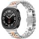 Ремешок Deexe Stainless Steel QuickFit для Samsung Galaxy Watch Ultra (2025) - Silver / Rose Gold (387803M). Фото 3 из 7
