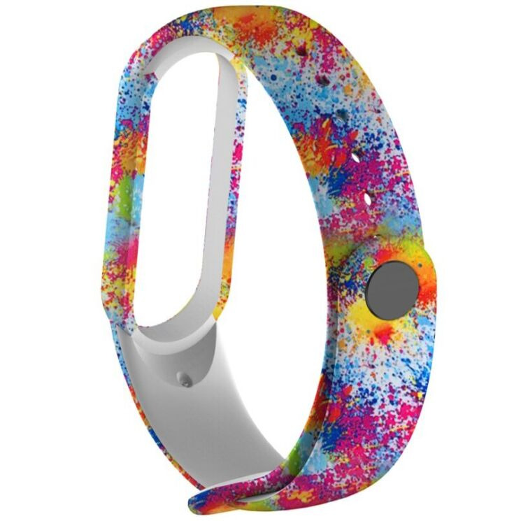Ремешок Deexe Style Strap для Xiaomi Mi Band 5 / Mi Band 6 - Oil Painting Pattern: фото 3 из 5
