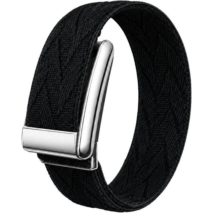 Ремешок для часов Reframe Weave Fit для WHOOP 5.0 / MG - Black / Silver: фото 1 из 3