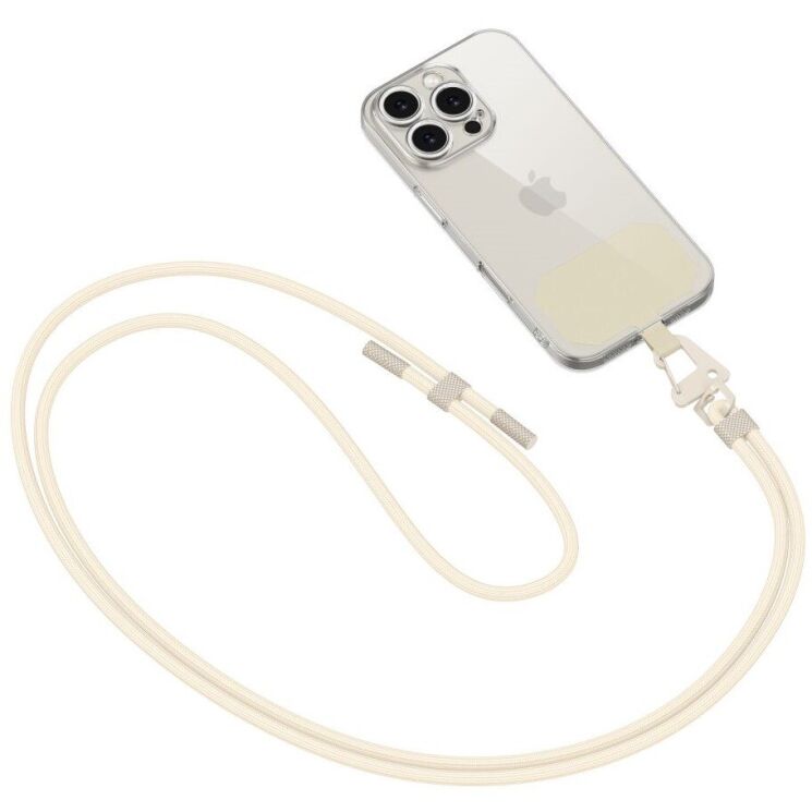 Ремінець для смартфона Tech-Protect C5S ROPE - Cosmic Latte: фото 2 з 3