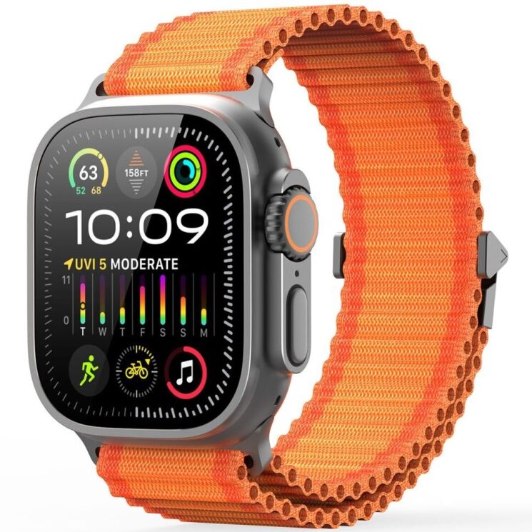 Ремешок DUX DUCIS YC Series для Apple Watch 42 / 44 / SE 44 / 45 / Ultra / Ultra 2 (49mm) - Orange: фото 3 из 9