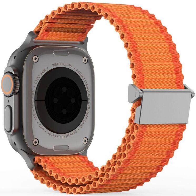 Ремешок DUX DUCIS YC Series для Apple Watch 42 / 44 / SE 44 / 45 / Ultra / Ultra 2 (49mm) - Orange: фото 1 из 9
