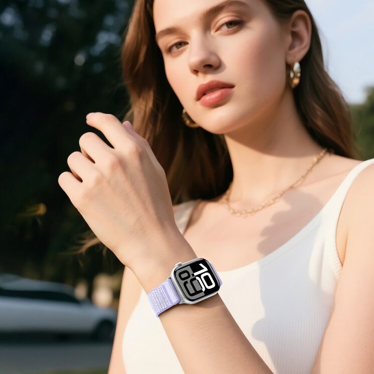 Ремешок DUX DUCIS YE Series для Apple Watch 42 (Series 10) / 41 / 40 / SE 40 / 38 - Green: фото 8 из 12