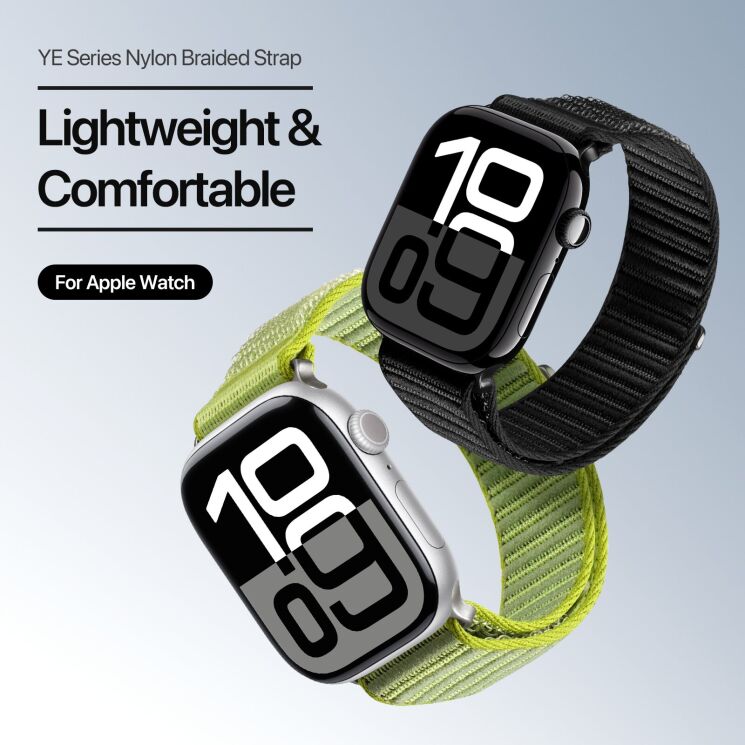 Ремешок DUX DUCIS YE Series для Apple Watch 42 (Series 10) / 41 / 40 / SE 40 / 38 - Green: фото 4 из 12