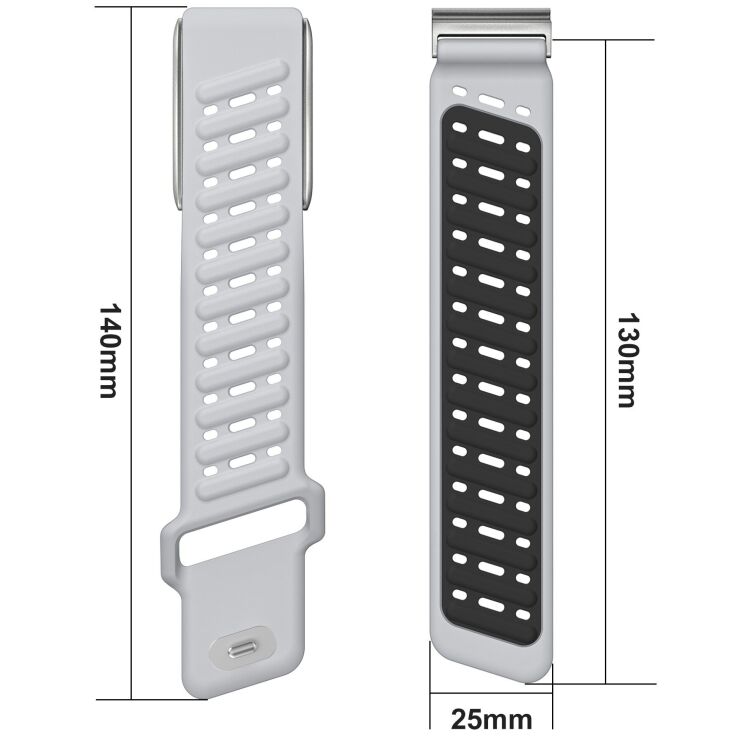 Ремінець Reframe Double Color для WHOOP 5.0 - Black / Grey: фото 4 з 4