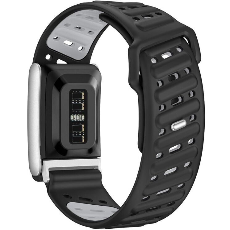 Ремінець Reframe Double Color для WHOOP 5.0 - Black / Grey: фото 2 з 4