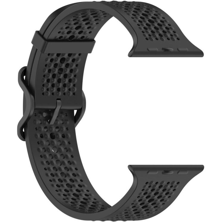 Ремінець Reframe Holes Fit для Apple Watch 49 / 46 / 45 / 44 / SE 44 / 42 (Series 1-3) / Ultra / Ultra 2 - Black: фото 3 з 7