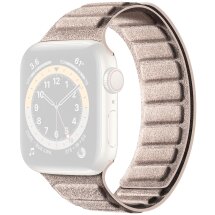 Ремешок Reframe Suede Leather для Apple Watch 46 / 45 / 44 / SE 44 / 42 (Series 1-3) / Ultra / Ultra 2 / Ultra 3 - Khaki: фото 1 из 7