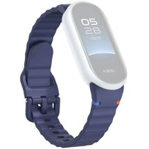 Ремешок Reframe Wavy Pattern для Xiaomi Mi Smart Band 8 / 9 / 10 - Midnight Blue: фото 1 из 12