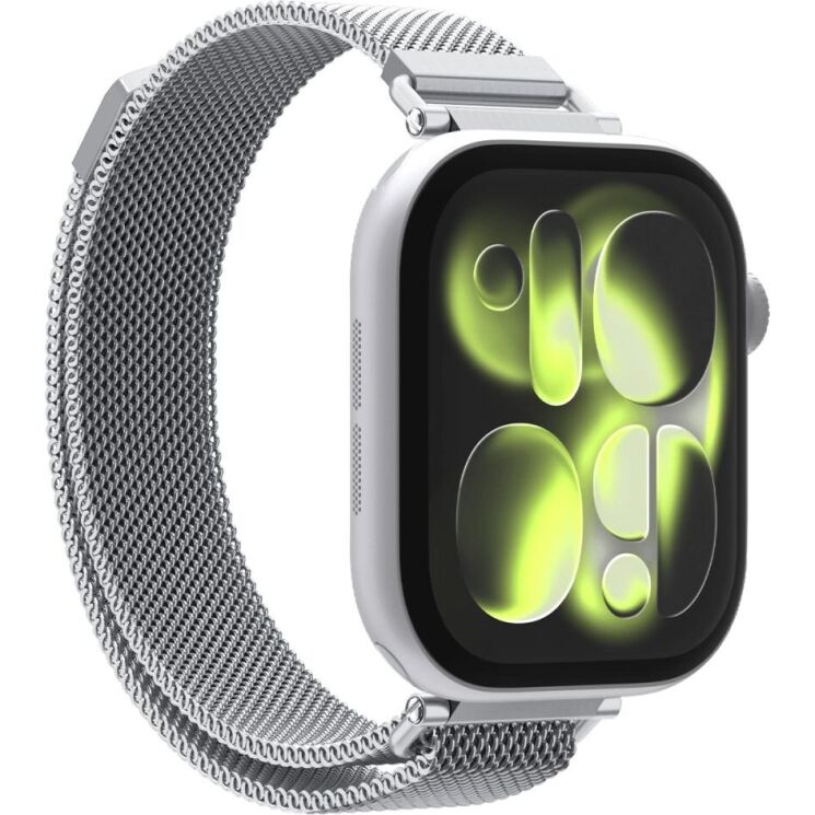 Ремінець Spigen WBM4 Band для Apple Watch 42 (Series 10/11) / 41 / 40 / SE 40 / 38 (AMP10498) - Silver: фото 2 з 9