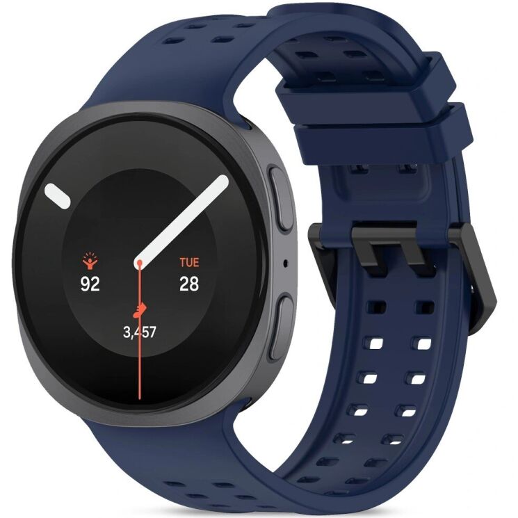 Ремешок Tech-Protect Silicone Air для Samsung Galaxy Watch 9 (40/44mm) / 8 (40/44mm) / 8 Classic - Navy Blue: фото 1 из 5
