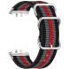 Ремінець UniCase Nylon Braslet для Samsung Galaxy Fit 3 - Black / Grey / Red / Grey / Black (349006D). Фото 2 з 6