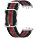 Ремінець UniCase Nylon Braslet для Samsung Galaxy Fit 3 - Black / Grey / Red / Grey / Black (349006D). Фото 3 з 6