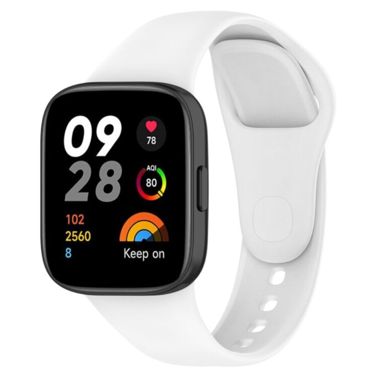 Ремешок UniCase Silicone Band для Xiaomi Redmi Watch 3 - White: фото 2 из 5