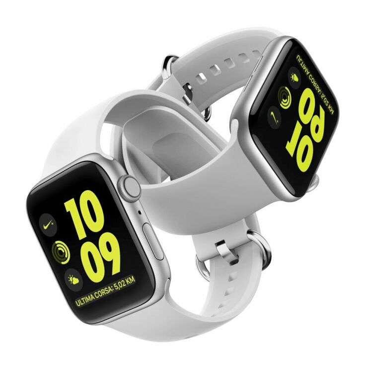 Ремешок UniCase Silicone Strap для Apple Watch 46 / 45 / 44 / SE 44 / 42 (Series 1-3) / Ultra / Ultra 2 - White: фото 5 из 7