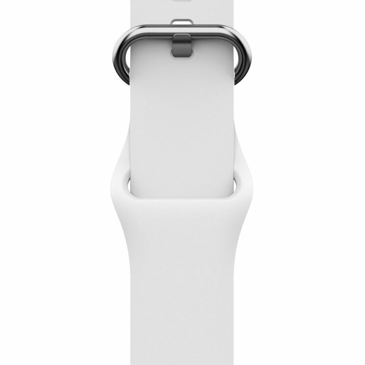 Ремешок UniCase Silicone Strap для Apple Watch 46 / 45 / 44 / SE 44 / 42 (Series 1-3) / Ultra / Ultra 2 - White: фото 4 из 7