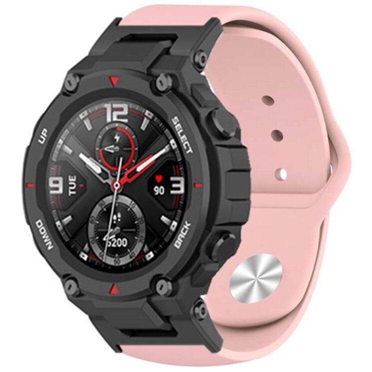 Ремешок UniCase Silicone Strap для Huami Amazfit T-ReX / T-ReX Pro - Pink: фото 3 из 3