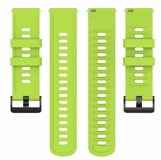 Ремешок UniCase Soft Silicone для часов с шириной крепления 22мм - Light Green: фото 5 из 5