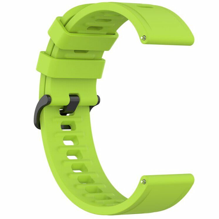 Ремешок UniCase Soft Silicone для часов с шириной крепления 22мм - Light Green: фото 3 из 5