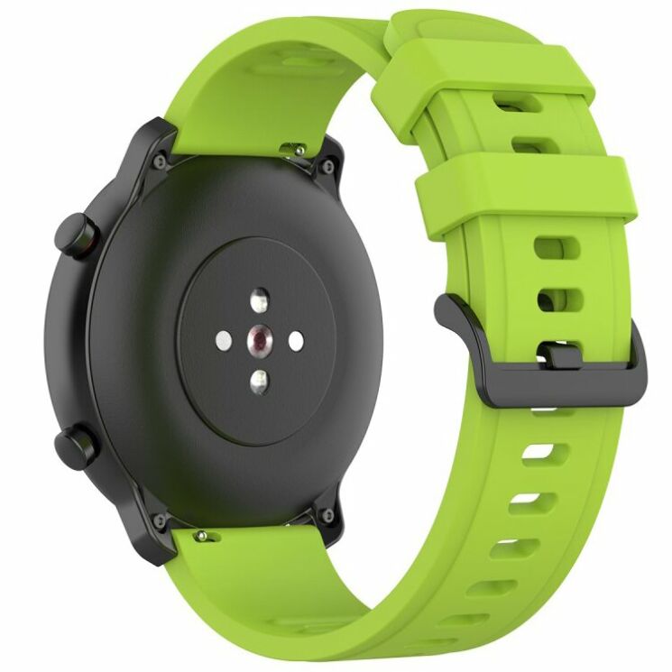 Ремешок UniCase Soft Silicone для часов с шириной крепления 22мм - Light Green: фото 2 из 5