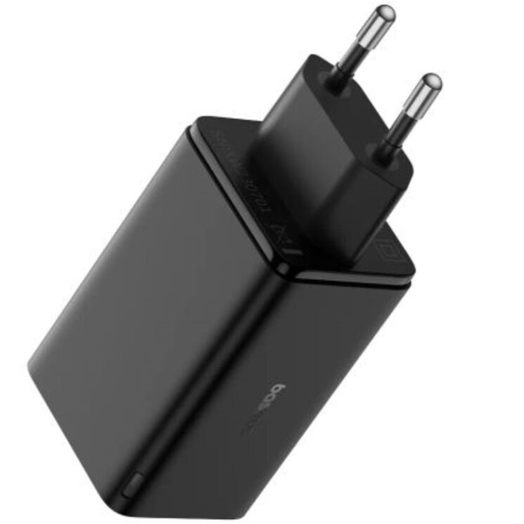 Сетевое зарядное устройство Baseus GaN6 Pro Fast Charger 2C+2U 65W + кабель Type-C to Type-C (100W) P10162701113-00 - Black: фото 3 из 20