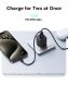 Сетевое зарядное устройство Baseus Palm C+U (30W) + кабель Type-C to Type-C (P1011160A113-01) - Black (960182B). Фото 9 из 19