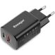 Мережевий зарядний пристрій ESSAGER 30W Journey Fast Charger PD+QC (ECTPQS-ZTB01) - Black (141973B). Фото 1 з 13