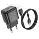 Сетевое зарядное устройство Hoco N32 Glory PD30W + кабель Type-C to Lightning - Black (960130B). Фото 3 из 6