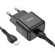 Сетевое зарядное устройство Hoco N32 Glory PD30W + кабель Type-C to Lightning - Black (960130B). Фото 2 из 6