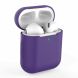 Силиконовый чехол Deexe Silicone Case для Apple AirPods 1 / 2 - Deep Purple (247301DV). Фото 1 из 7
