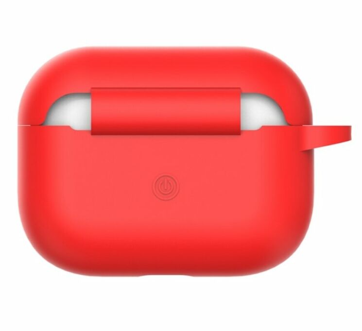 Силіконовий чохол Deexe Silicone Case для Apple AirPods Pro - Red: фото 3 з 6