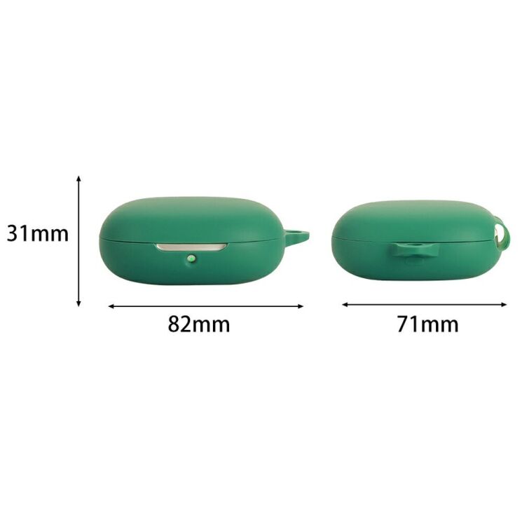 Силиконовый чехол Deexe Silicone Case (FH) для Xiaomi OpenWear Stereo Pro - Blackish Green: фото 10 из 10