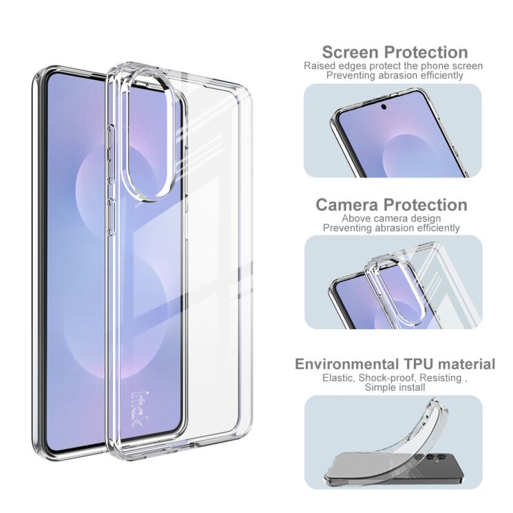 Силиконовый чехол IMAK UX-10 Series для Samsung Galaxy S25 Edge (S937) - Transparent: фото 5 из 7