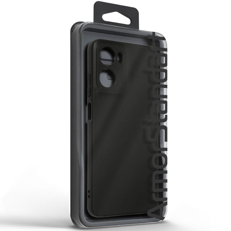 Силиконовый (TPU) чехол ArmorStandart Matte Slim Fit для Motorola Moto G05 / Moto E15 - Black: фото 3 из 5