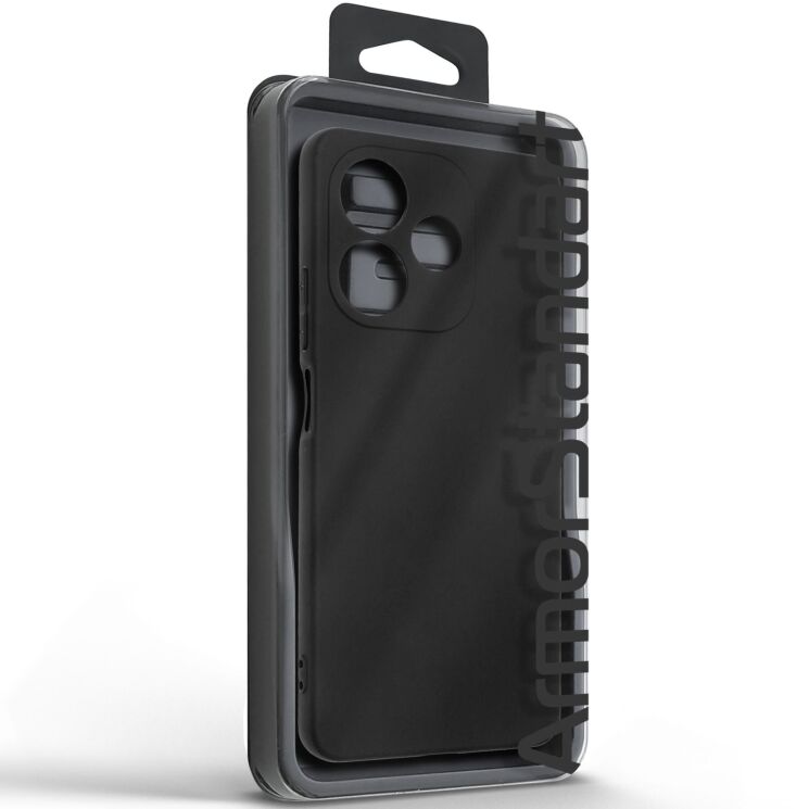Силиконовый (TPU) чехол ArmorStandart Matte Slim Fit для OPPO A5 Pro (4G/5G) - Black: фото 3 из 5