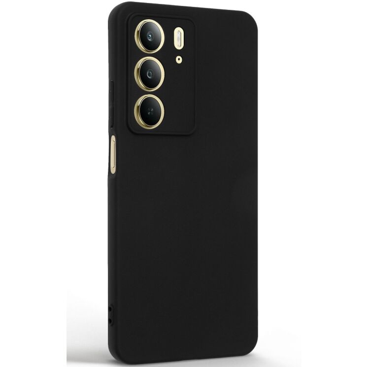 Силиконовый (TPU) чехол ArmorStandart Matte Slim Fit для Realme C75 - Black: фото 2 из 5