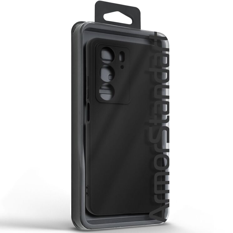 Силиконовый (TPU) чехол ArmorStandart Matte Slim Fit для Realme C75 - Black: фото 3 из 5
