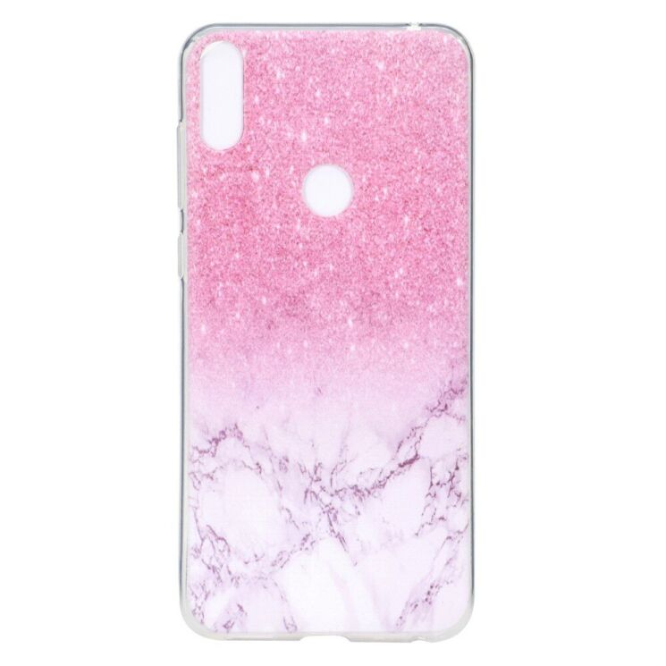 Силіконовий (TPU) чохол Deexe Pretty Glossy для ASUS Zenfone 5 (ZE620KL) - Pink Glitter and Marble: фото 2 з 6