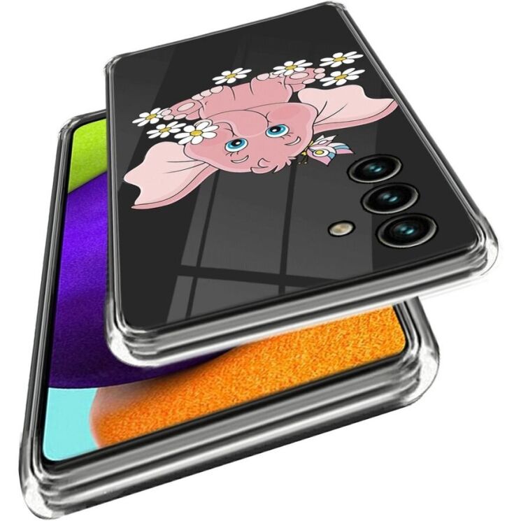 Силиконовый (TPU) чехол Deexe Pretty Glossy для Samsung Galaxy A15 (A155) - Pink Elephant: фото 2 из 3