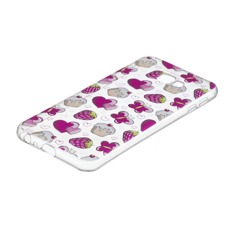 Силиконовый (TPU) чехол Deexe Pretty Glossy для Samsung Galaxy J4+ (J415) - Cakes and Strawberries: фото 4 из 5