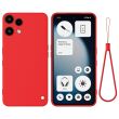 Силиконовый (TPU) чехол Deexe Silicone Case для Nothing Phone (3a) Lite - Red (405408R)