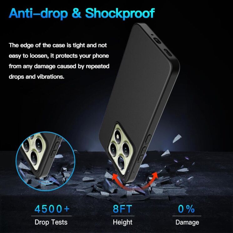 Силиконовый (TPU) чехол Deexe Smooth Case для Xiaomi 14T - Black: фото 6 из 7